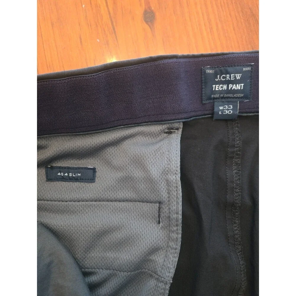 J.Crew Navy Tech Pant 484 Slim – Men's W33 x L30
