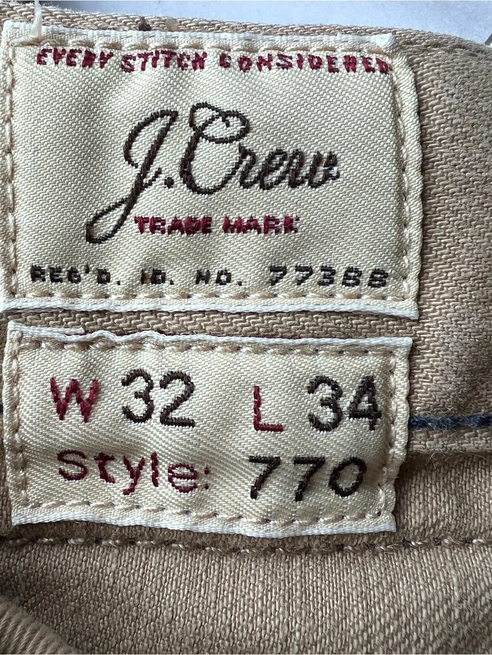 J. Crew classic straight