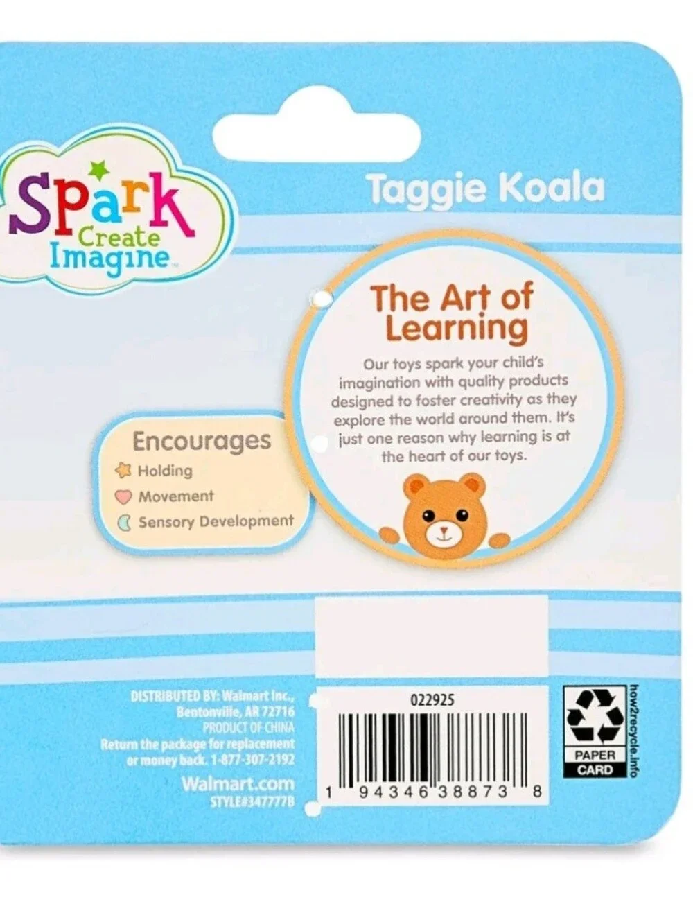 Spark Create Imagine Taggie Crinkle Paper Toy