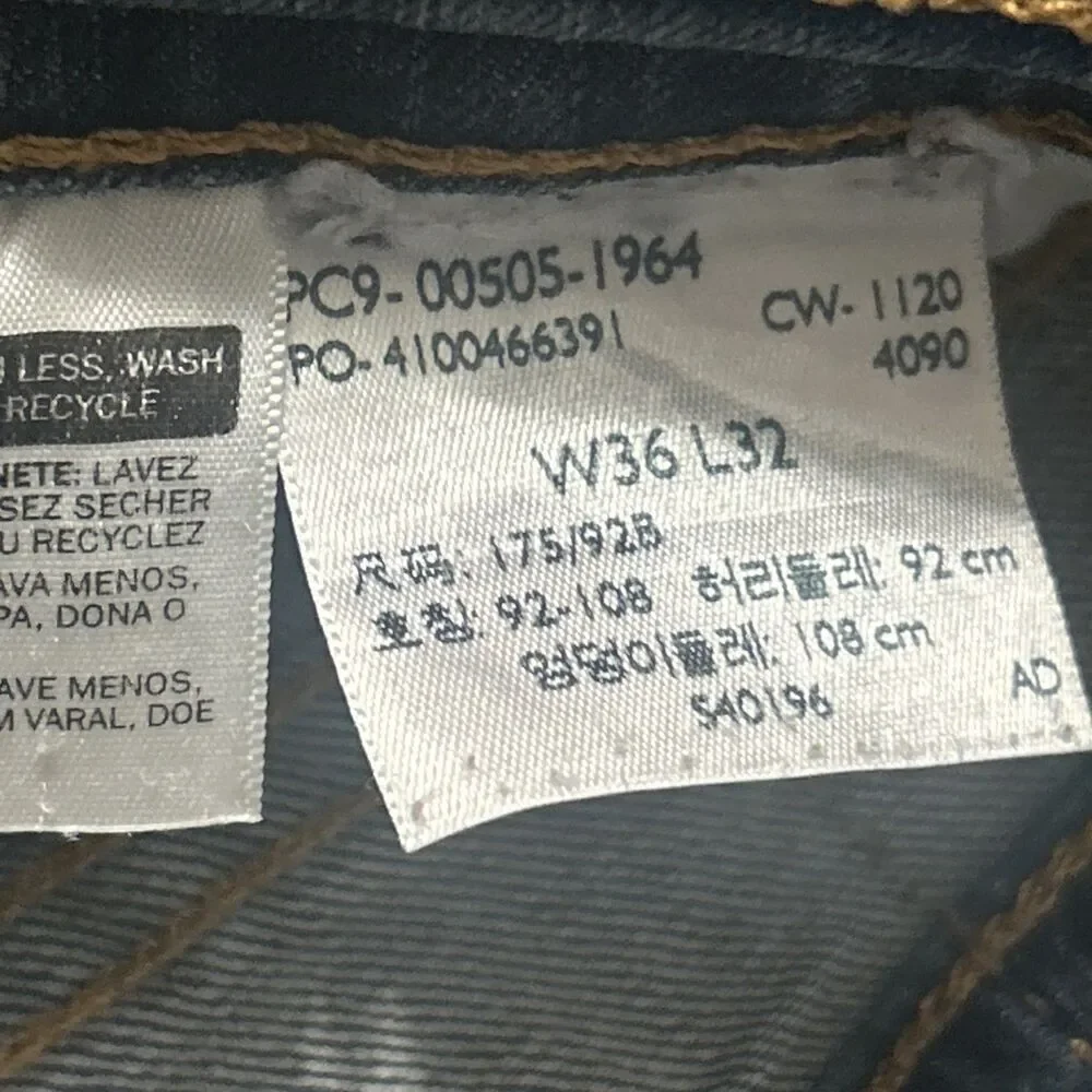 Levis 505 Jeans Mens Size 36x32 Blue Denim Straight Leg Lot Of 2