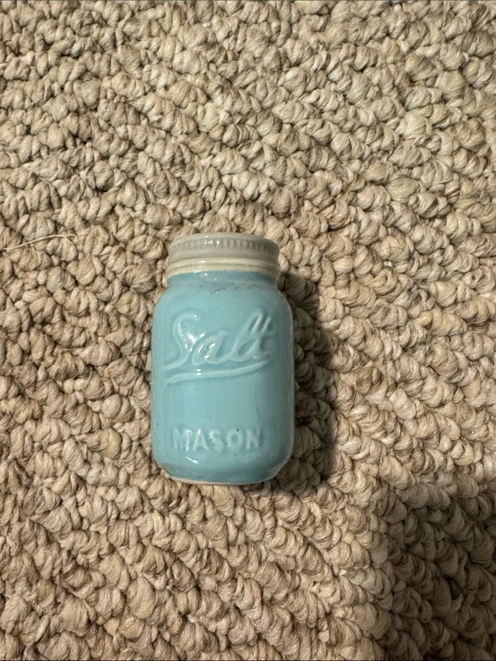 Mason blue jar