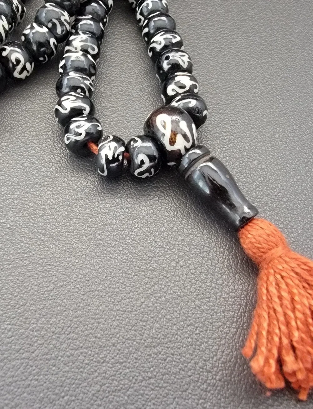 108 Bead Tibetan Style Mala Prayer Necklace & Dragon Cuff Bracelet Bundle | Zen