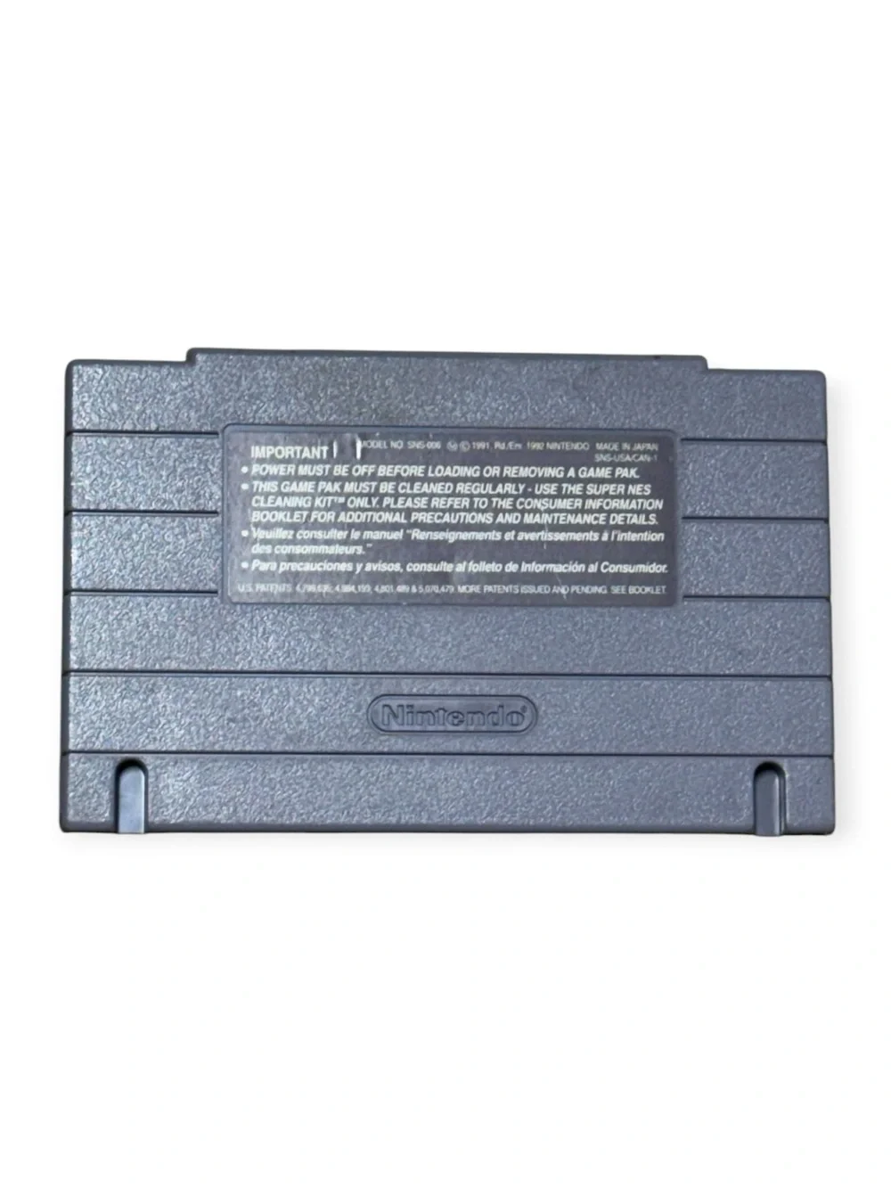Super Nintendo Judge Dredd Super Nintendo Cartridge - Gray