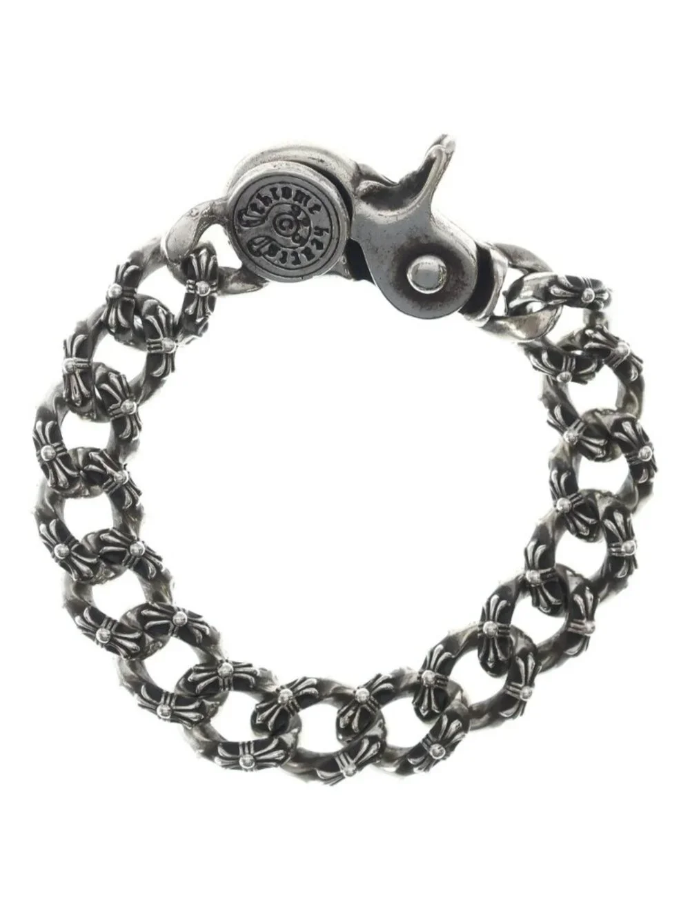 Chrome Hearts Vintage EX Fncy Chn Lnk Extra Fancy Link Clip Bracelet 15 Links
