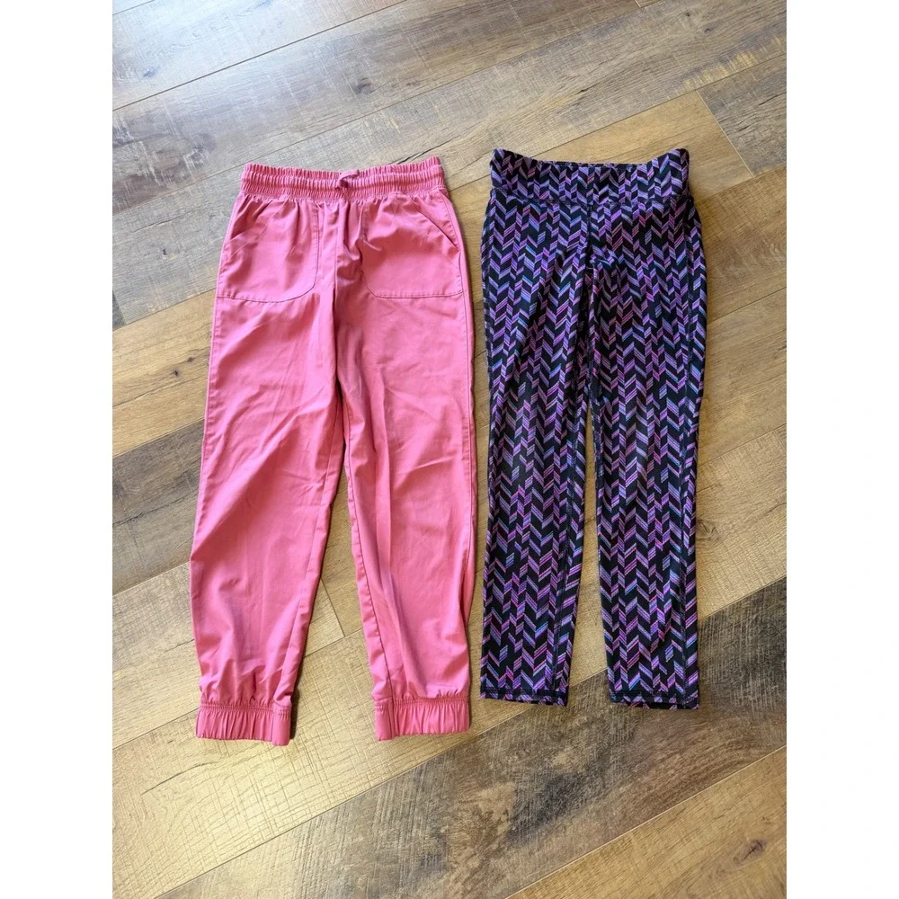 Girls Size 8 Pants Lot 5pc Old Navy Jumping Beans SO Cargo Jogger Flare Leggings
