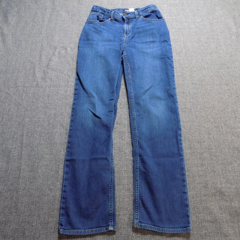 OshKosh B'gosh Jeans Kids 14 Blue Good Straight Leg Adjustable Waist