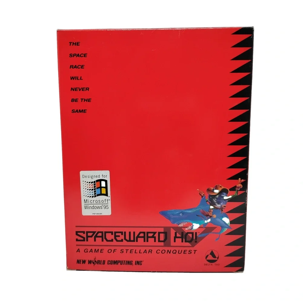 New World Computing Spaceward Ho! IV 1996 Big Box PC Strategy Game CIB Rare