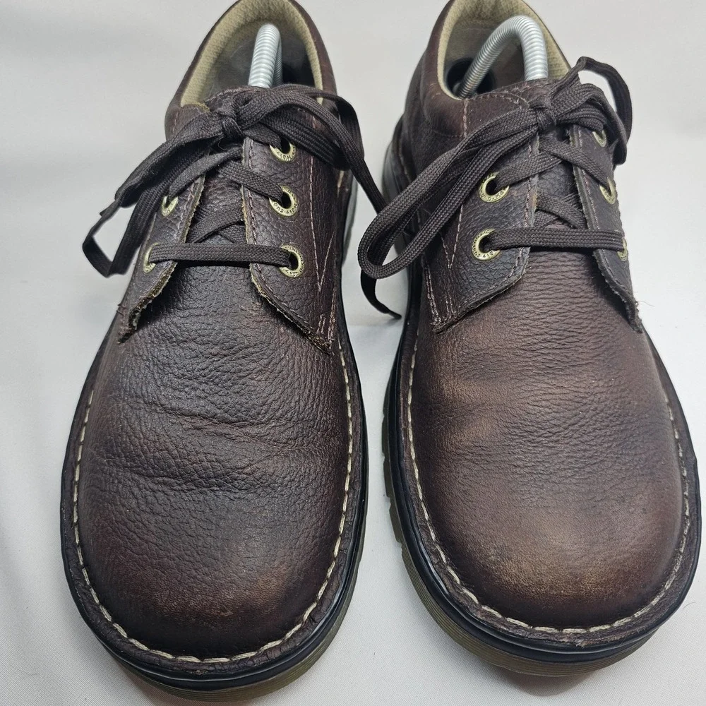 Dr. Martens Ordell Oxford Brown Pebble Leather Mens Size 10 AW004 Shoes Lace Up