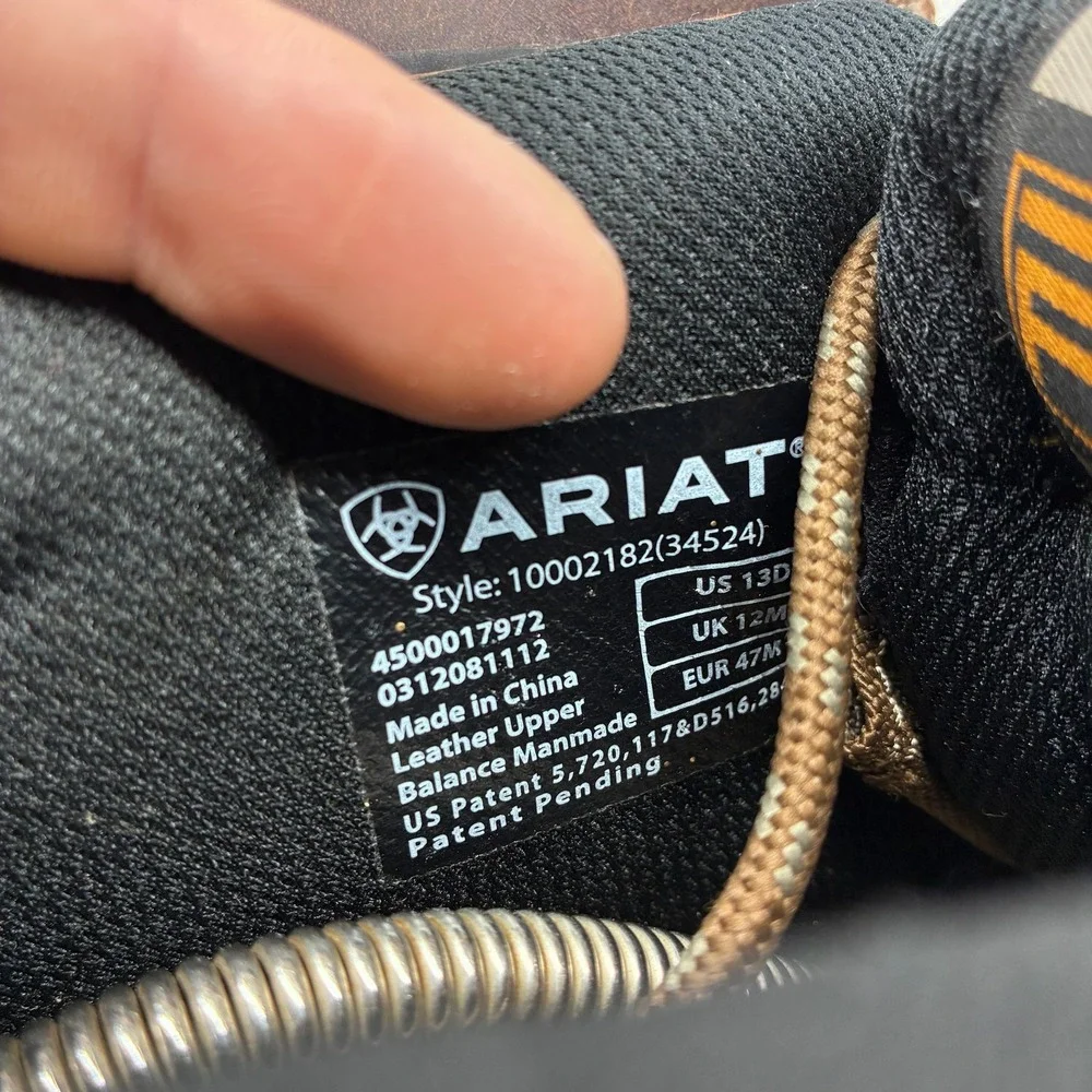 Ariat leather upper