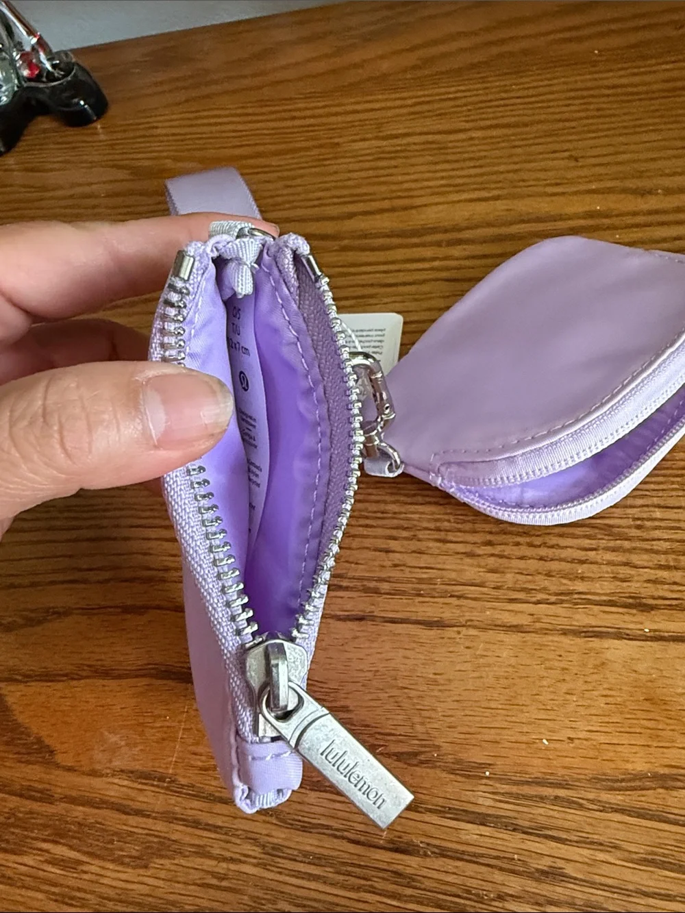 lululemon white Dual Pouch Wristlet Tag