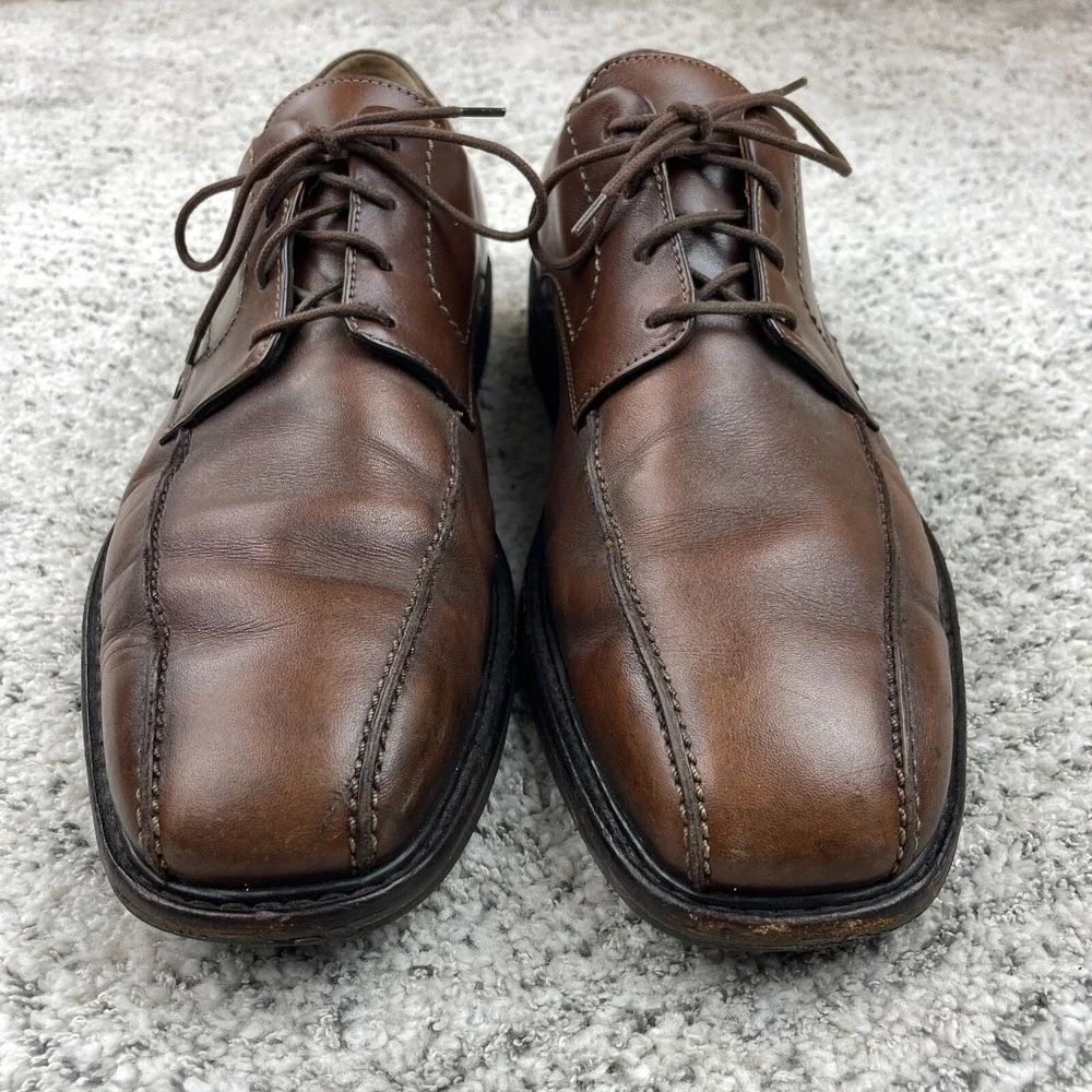 Mephisto Shoes Mens Size 11.5 Gaetan Oxford Brown Leather Goodyear Welt Lace Up