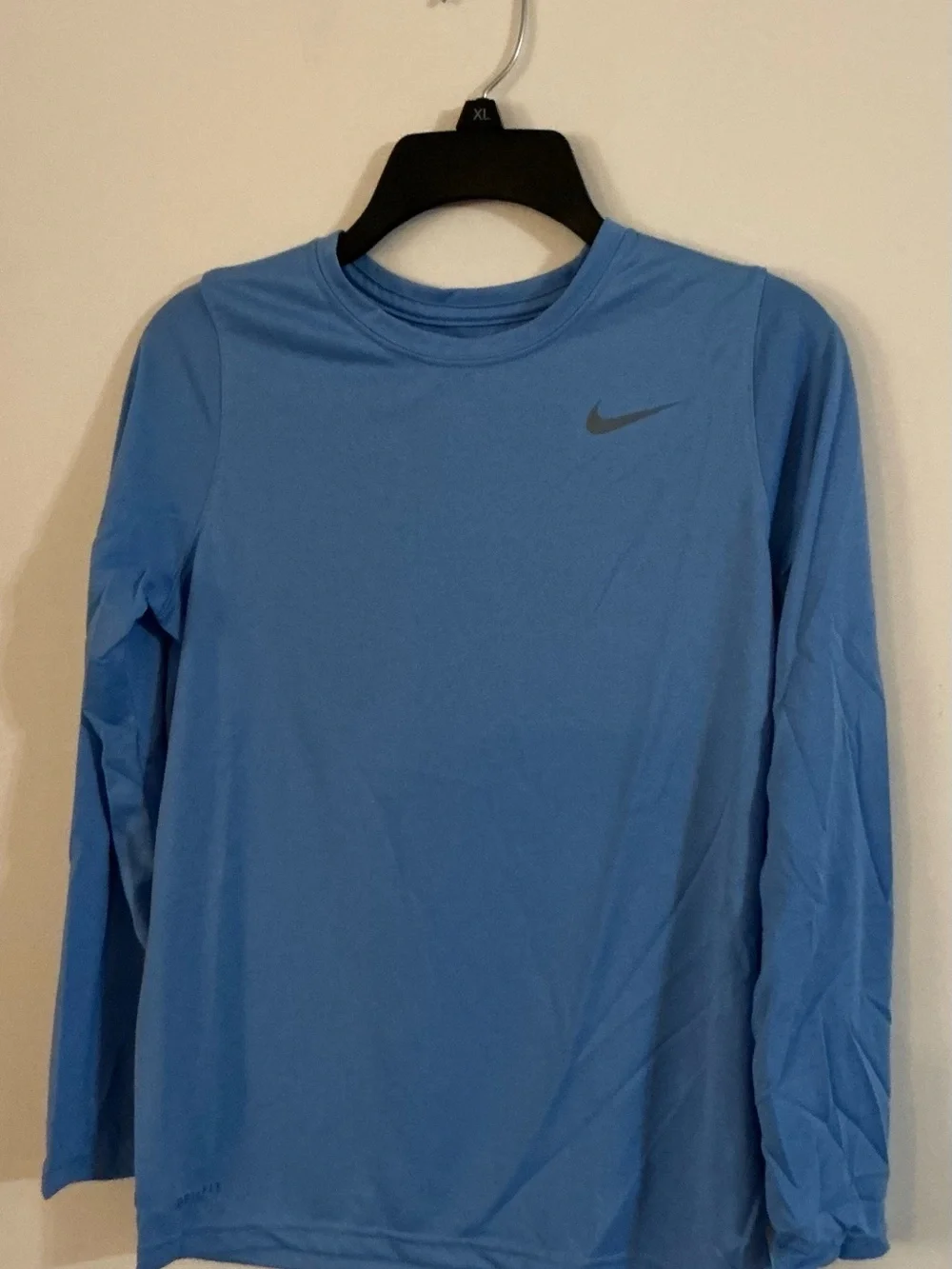 Nike Boys Long Sleeve Dri-FIT Training Shirt - Blue - Size Large - NWT