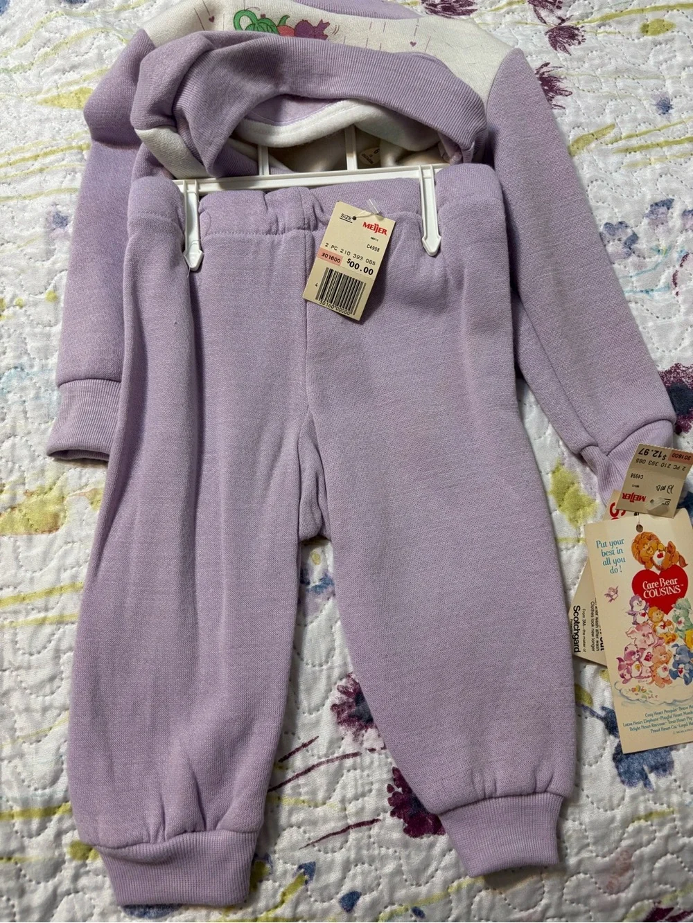 Vintage Care Bear Cousins Lilac Two-Piece Outfit by “dobie”