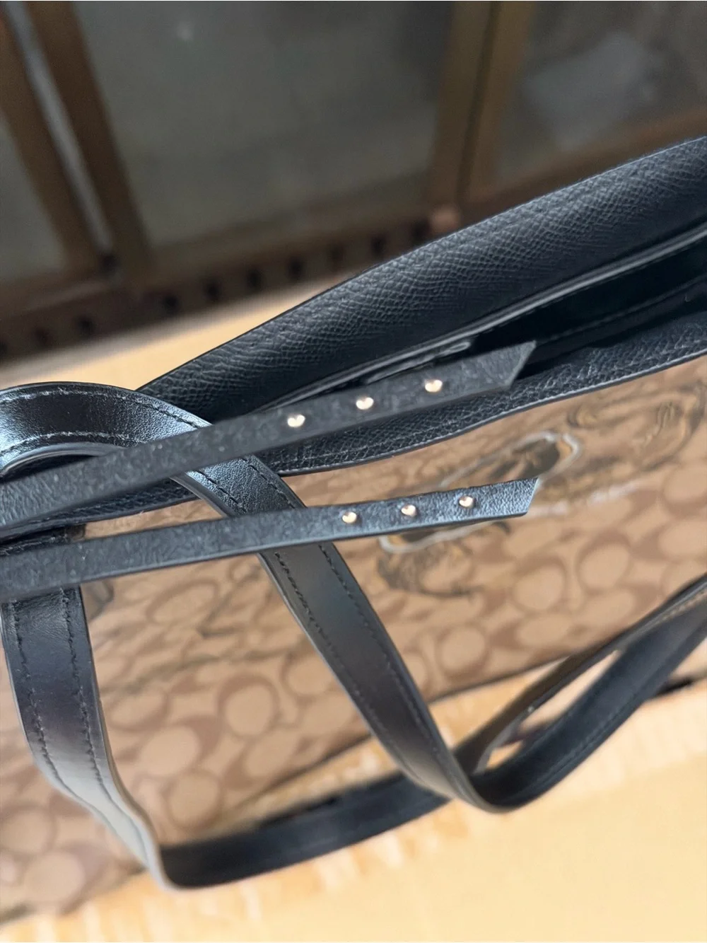 Coach signature coated