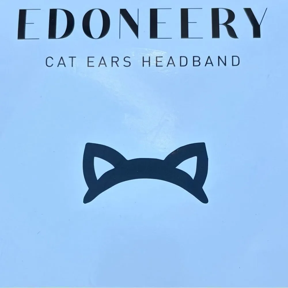 Edoneery Brown Leopard Print Cat Ear Hair Headband Adults/Kids Costume Cosplay