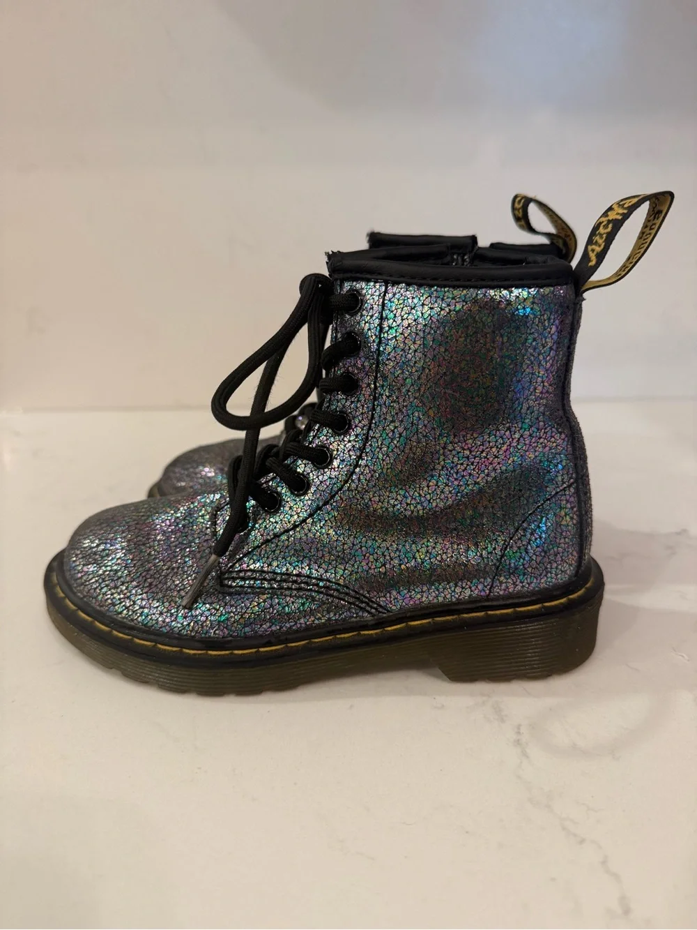 Dr. Martens iridescent holographic
