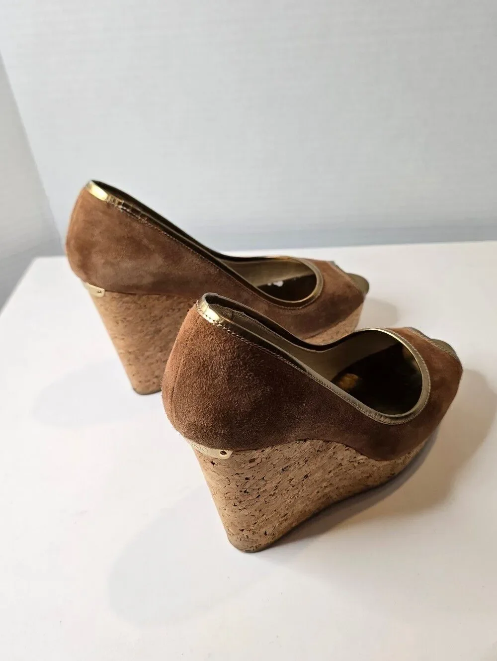 Jimmy Choo Papina Cork Wedges Size 38