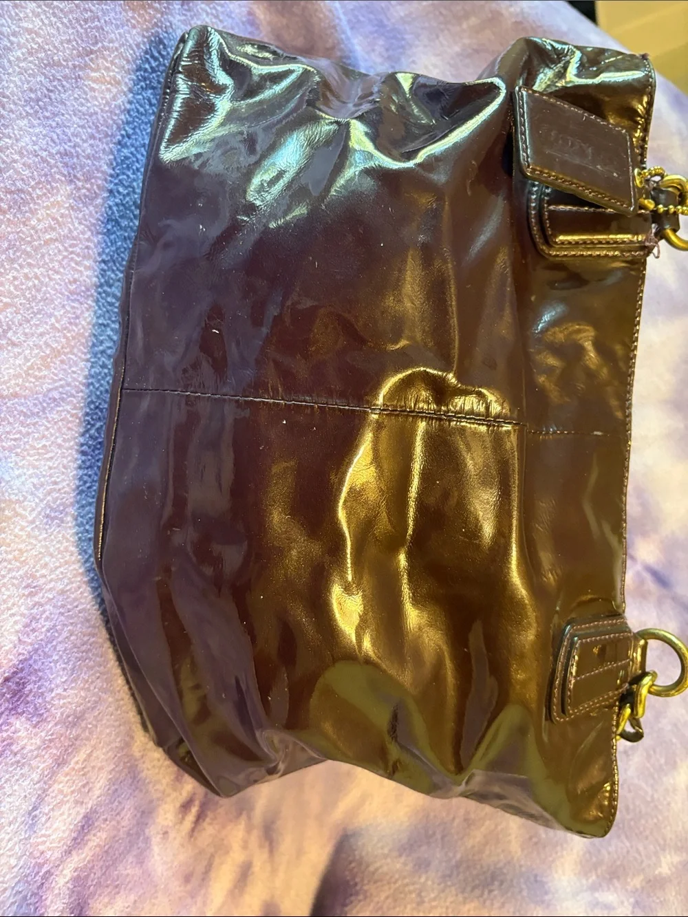 Coach glossy patent