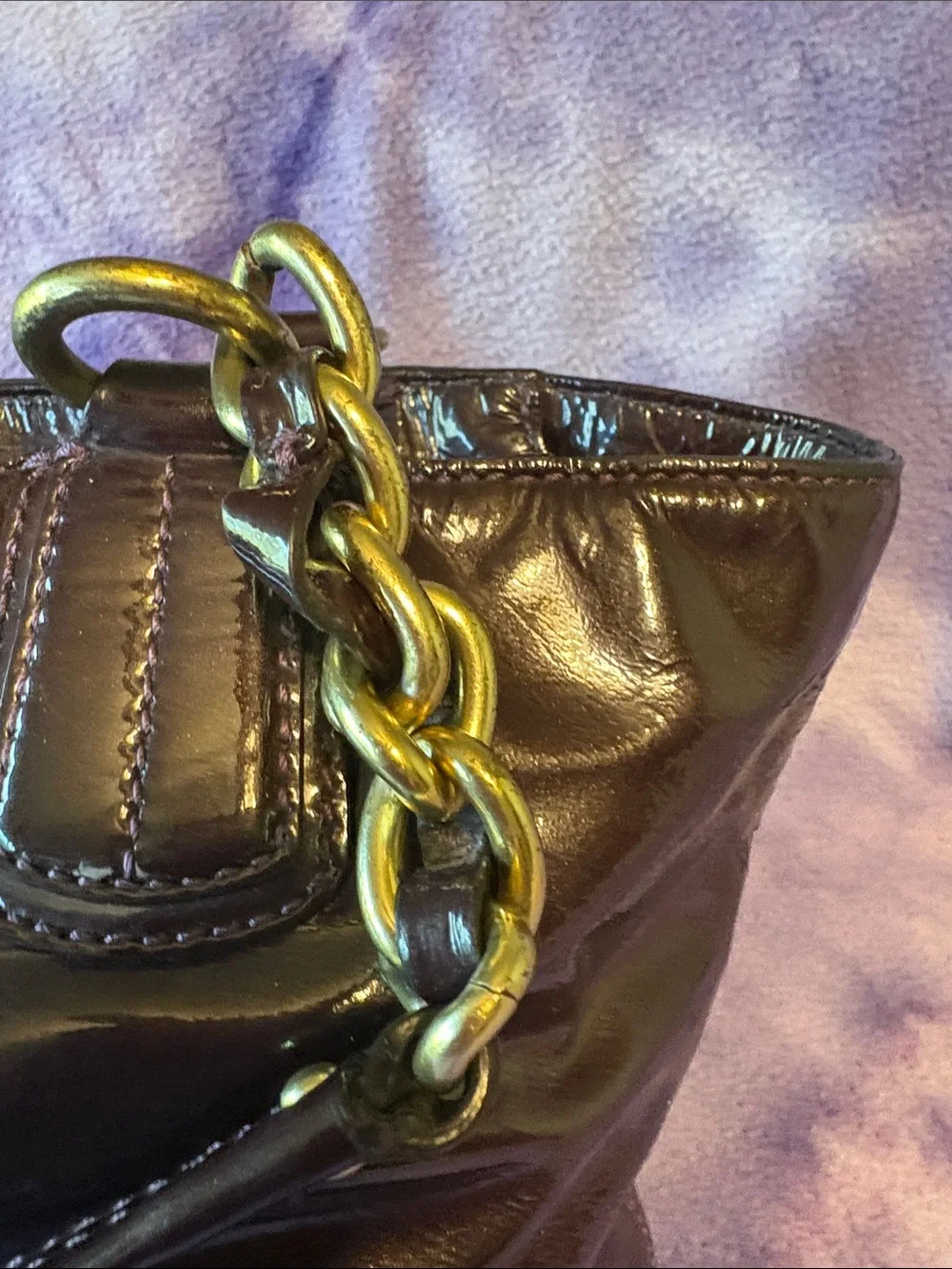 Coach glossy patent
