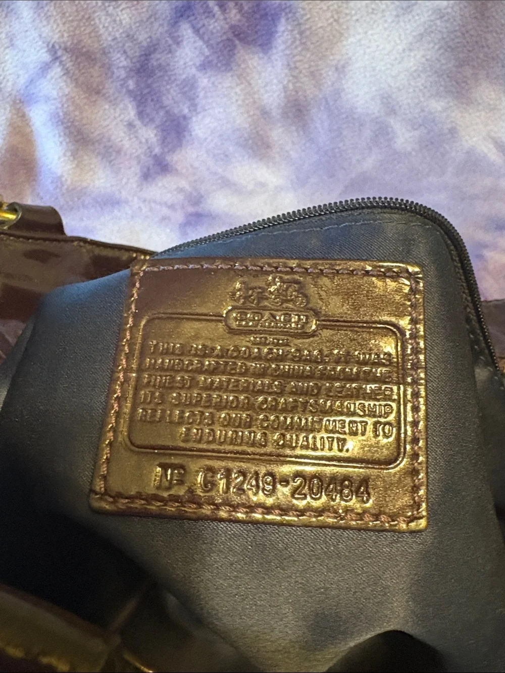 Coach glossy patent