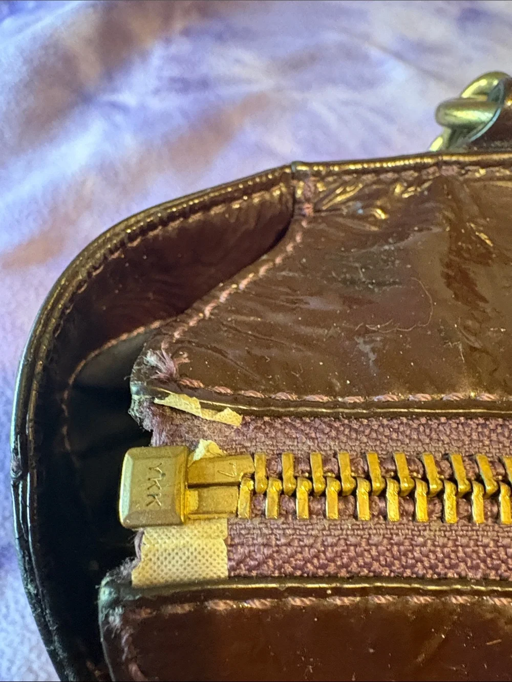 Coach glossy patent