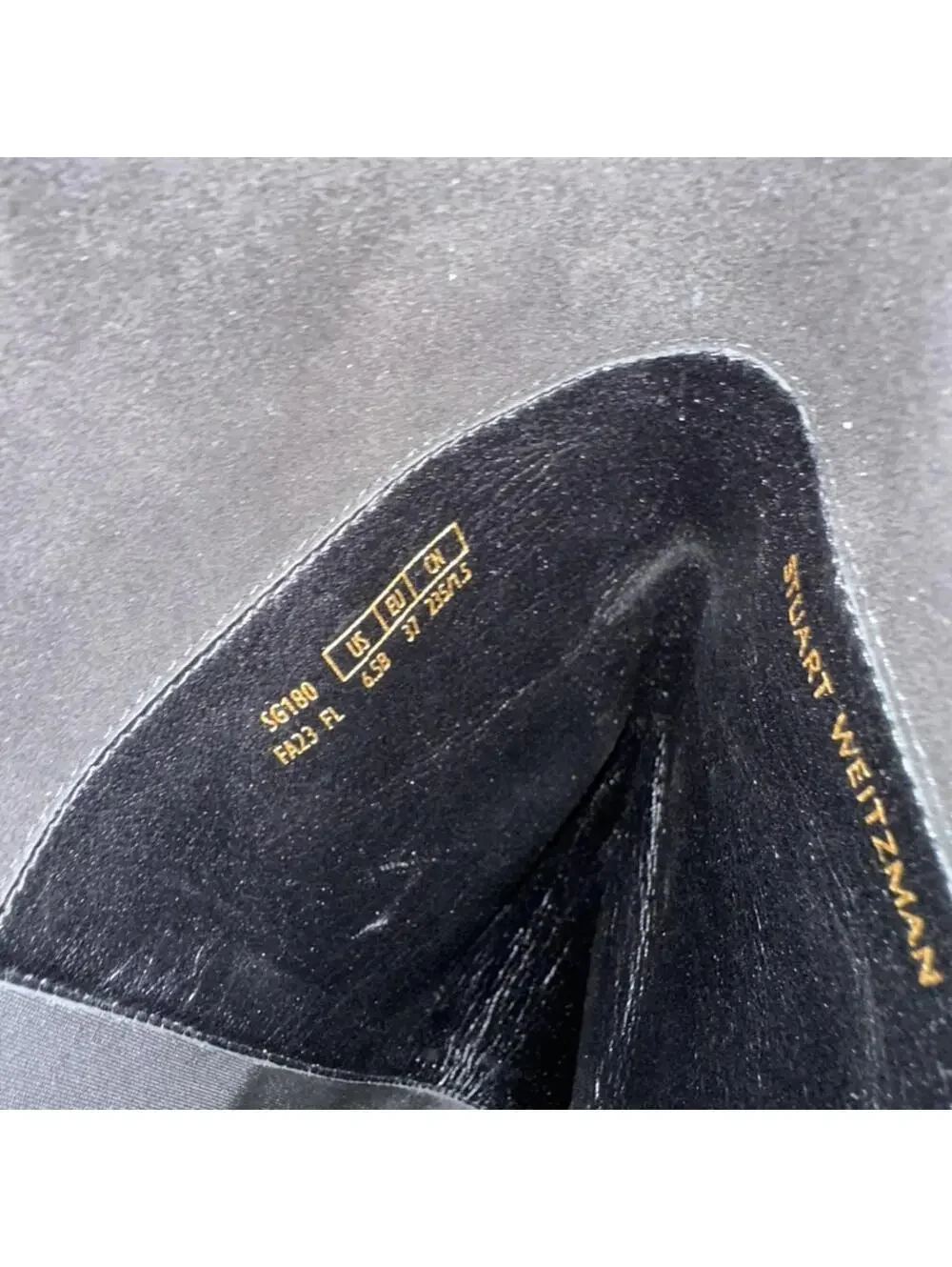 Stuart Weitzman new almond construction