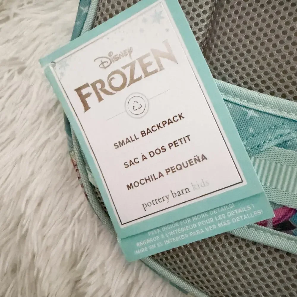 POTTERY BARN KIDS x DISNEY | Frozen McKenzie Aqua Backpack Anna Elsa | Small