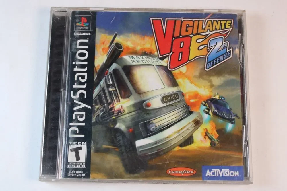Vigilante 8 2nd Offense (Sony PlayStation 1, 1998 PS1) Complete Tested