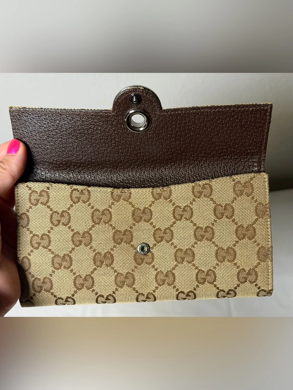 Gucci GG monogram eclipse continental wallet