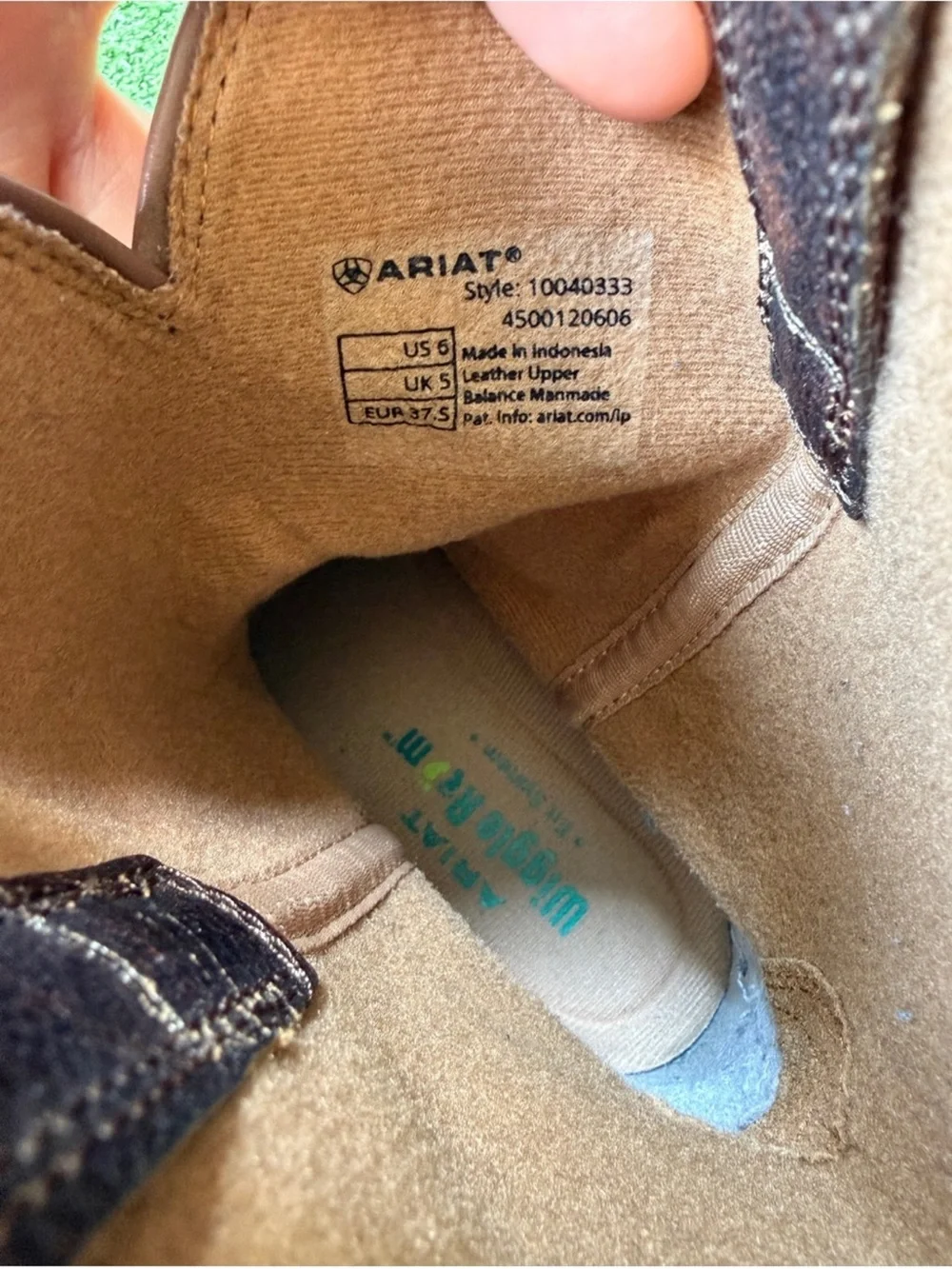 Ariat youth front will