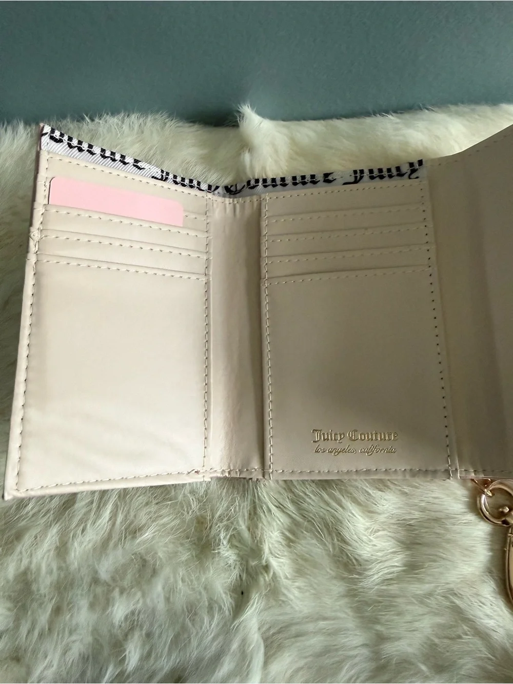Juicy Couture Love Never Dies Double Sided Trifold Wallet