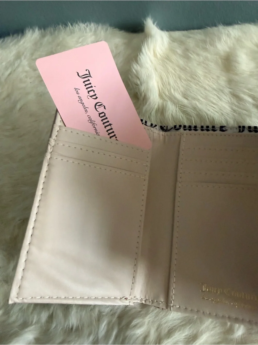 Juicy Couture Love Never Dies Double Sided Trifold Wallet