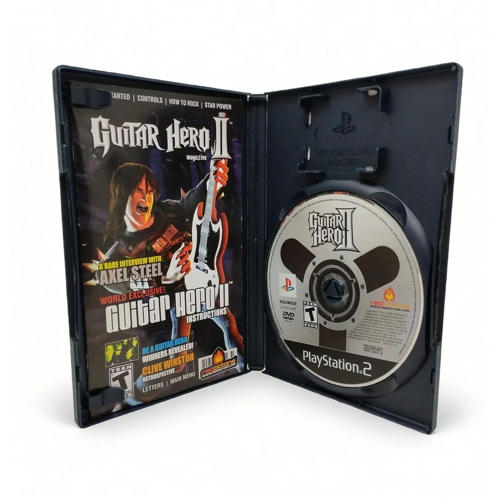 Guitar Hero II PS2 Complete CIB Activision Harmonix Rhythm Music Video Game PS2