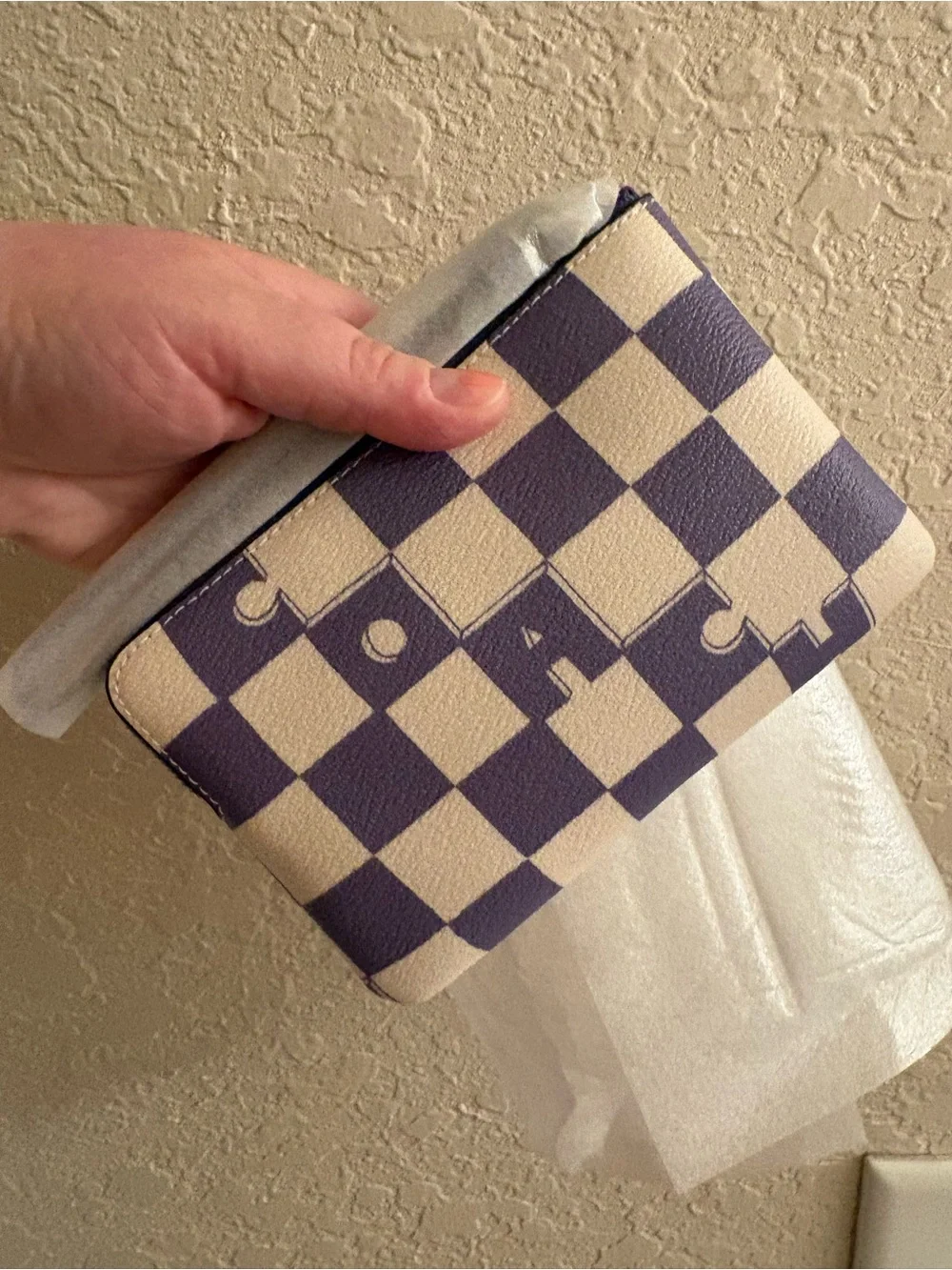 Coach zip wristlet