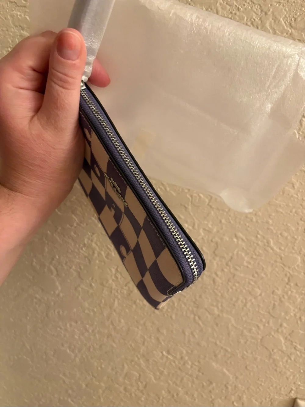 Coach zip wristlet