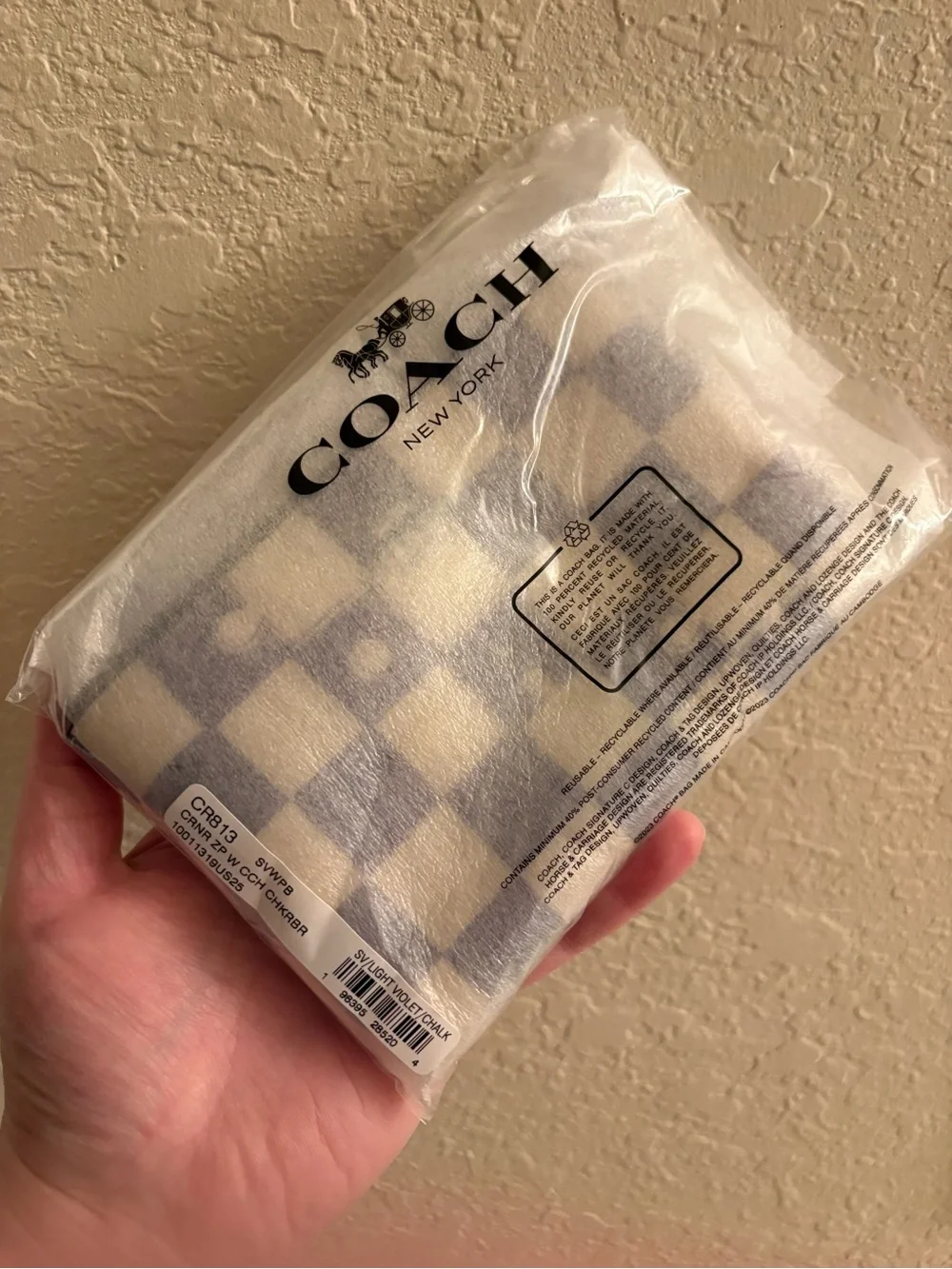 Coach zip wristlet
