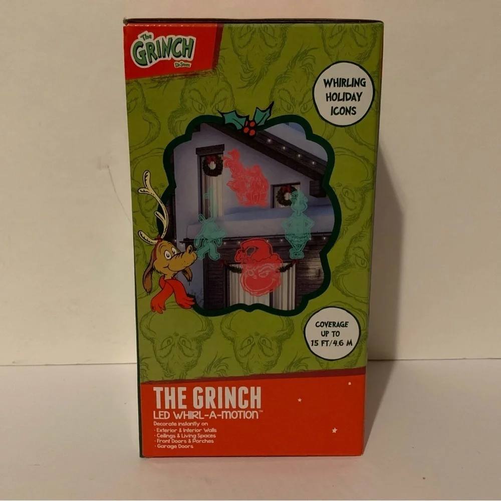 NIB. DR. SEUSS The Grinch Holiday Light Projector