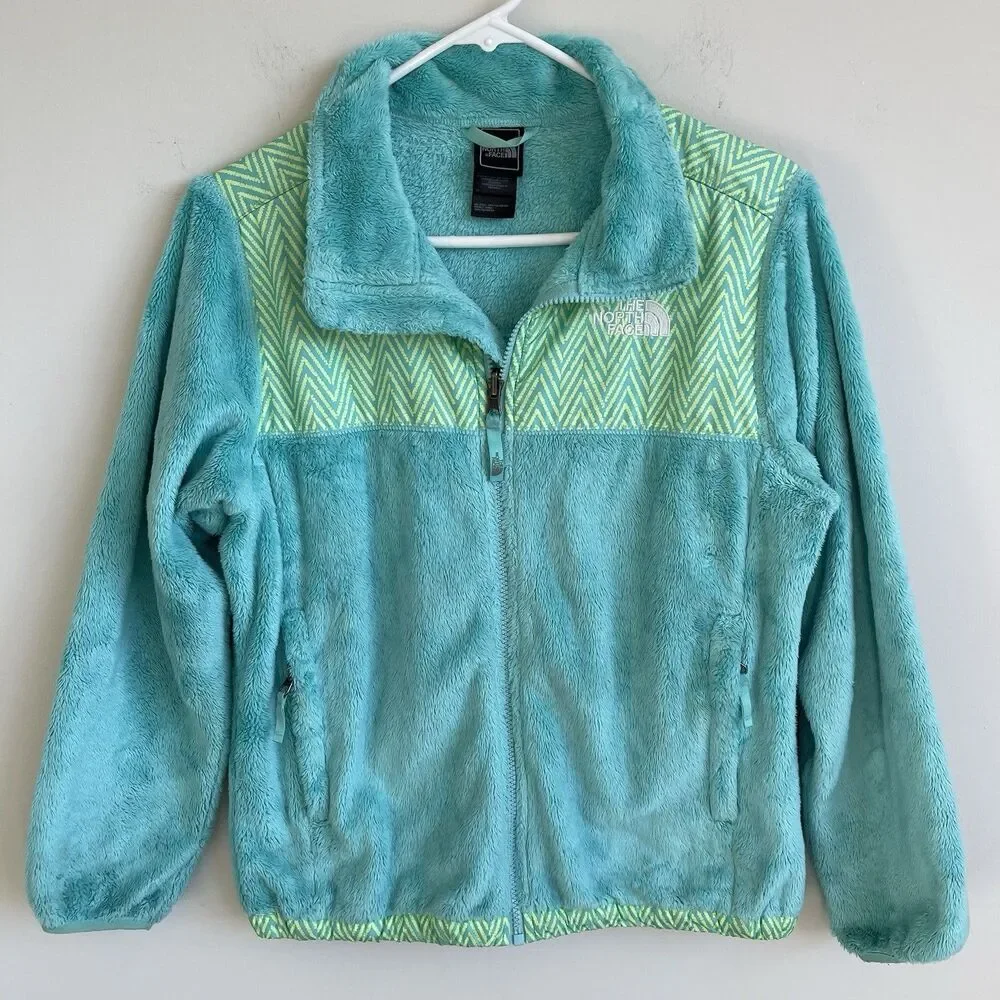 The North Face Girls Denali Thermal Fleece Jacket -‎ Mint Blue- Large 14/16