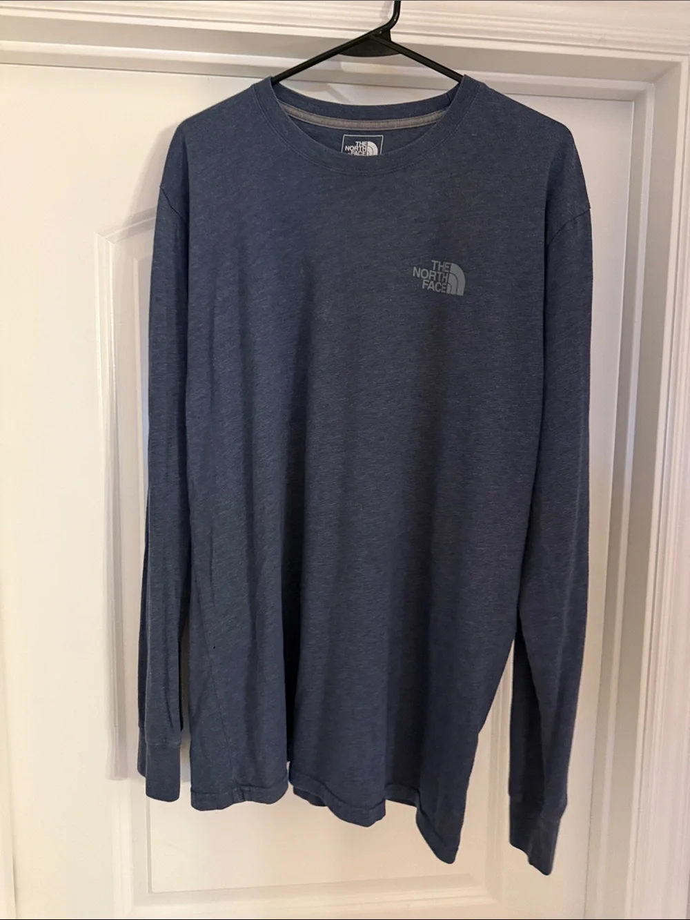 The North Face Men's Long Sleeve Tee - Heather Navy