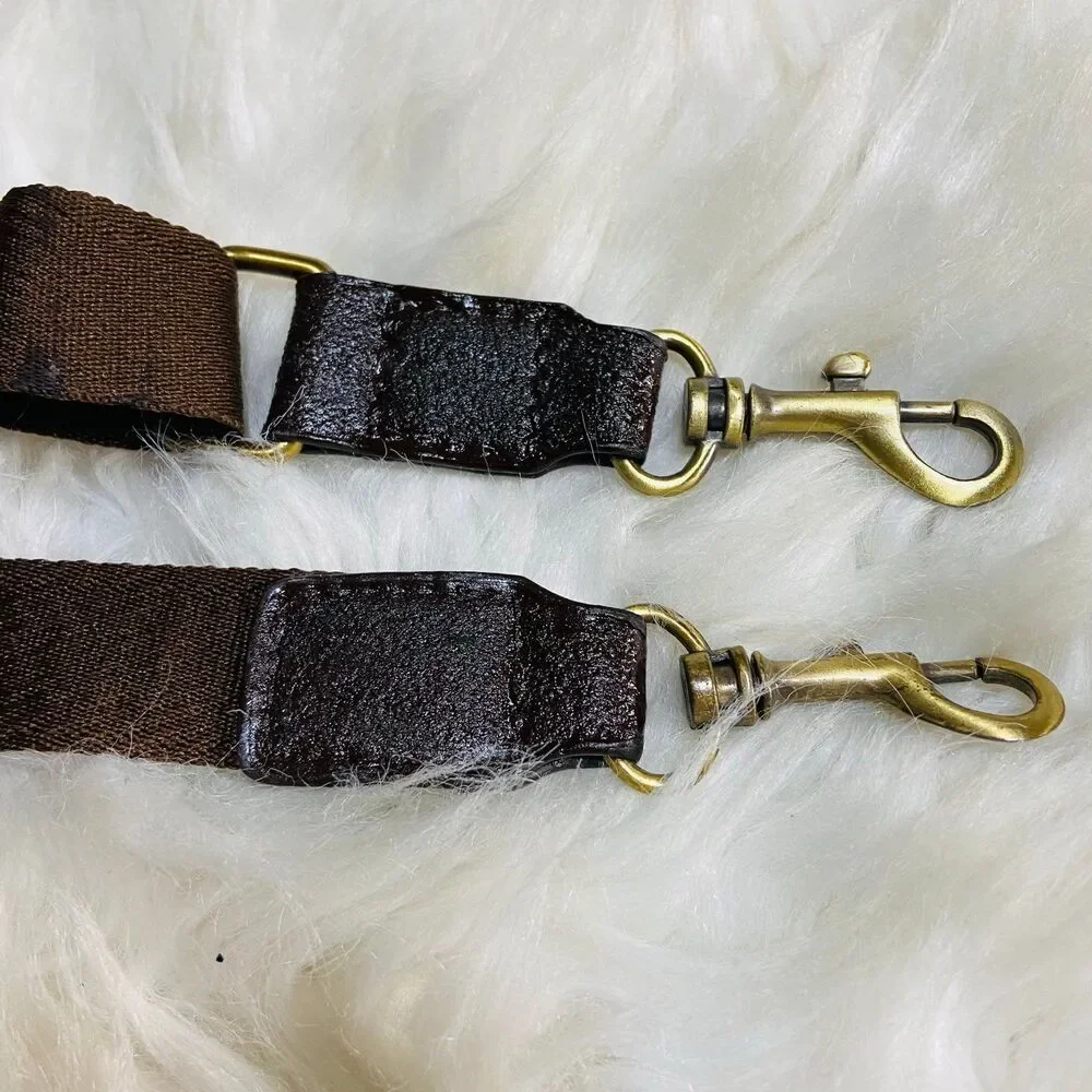 Coach brown webbing