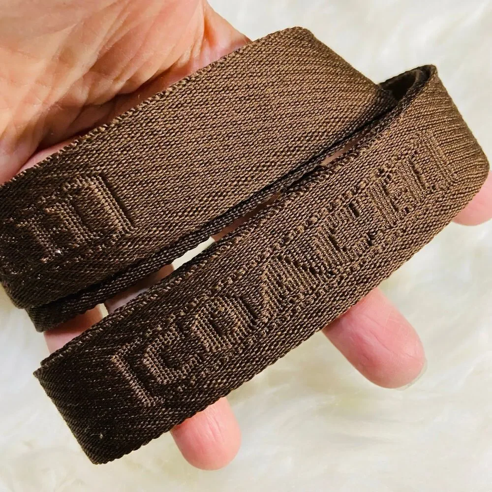 Coach brown webbing