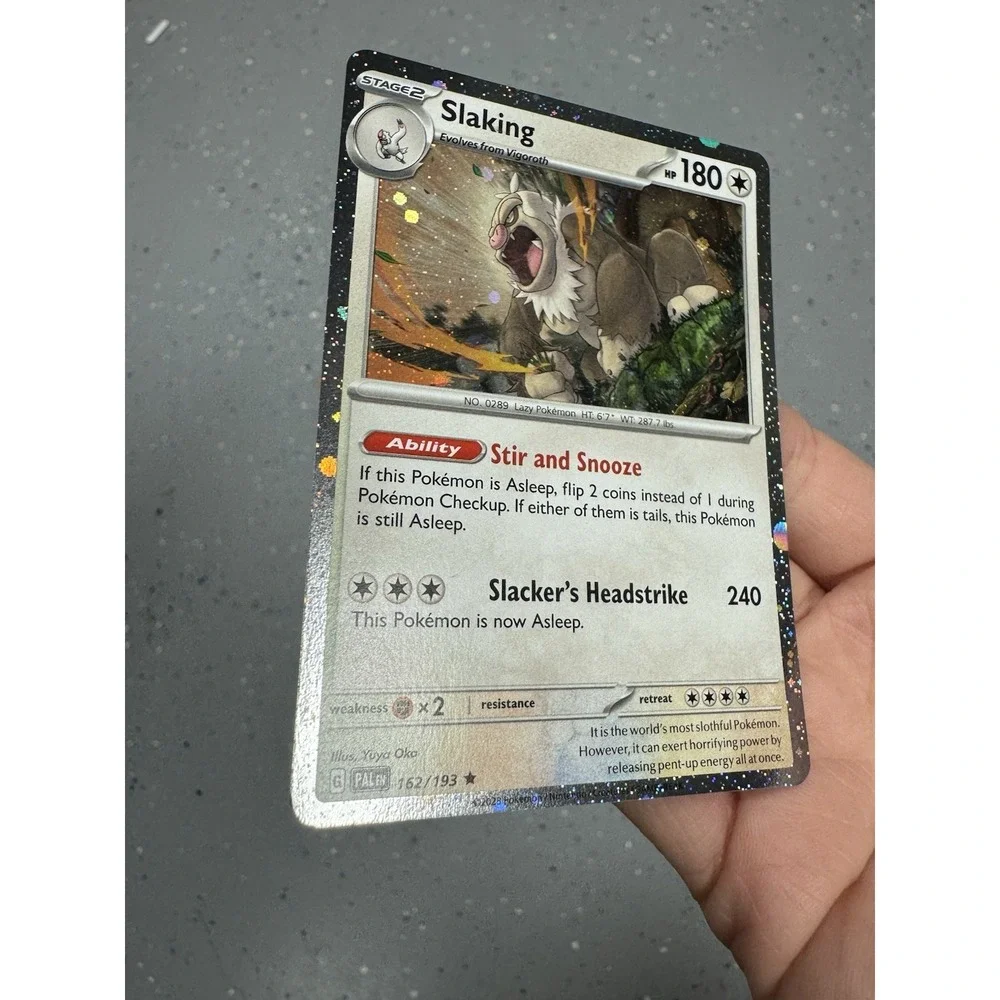 Slaking 162/193 MISPRINT ERROR ON BACK SEE! ✨ Cosmos Holo Near mint Pokemon Card