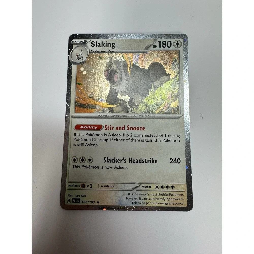 Slaking 162/193 MISPRINT ERROR ON BACK SEE! ✨ Cosmos Holo Near mint Pokemon Card