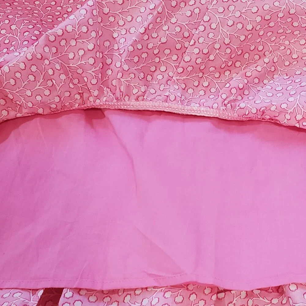 French Connection Girl's Pink Ruffle Summer Dress M