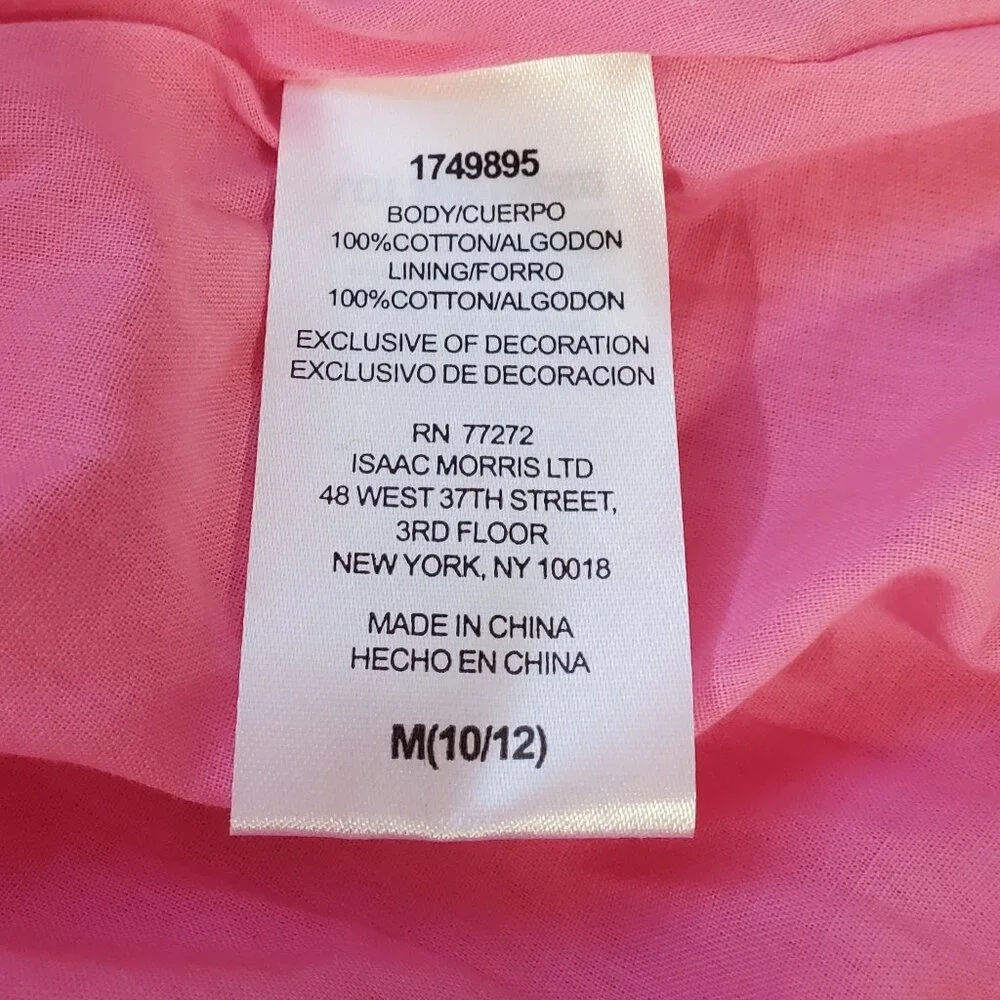 French Connection Girl's Pink Ruffle Summer Dress M