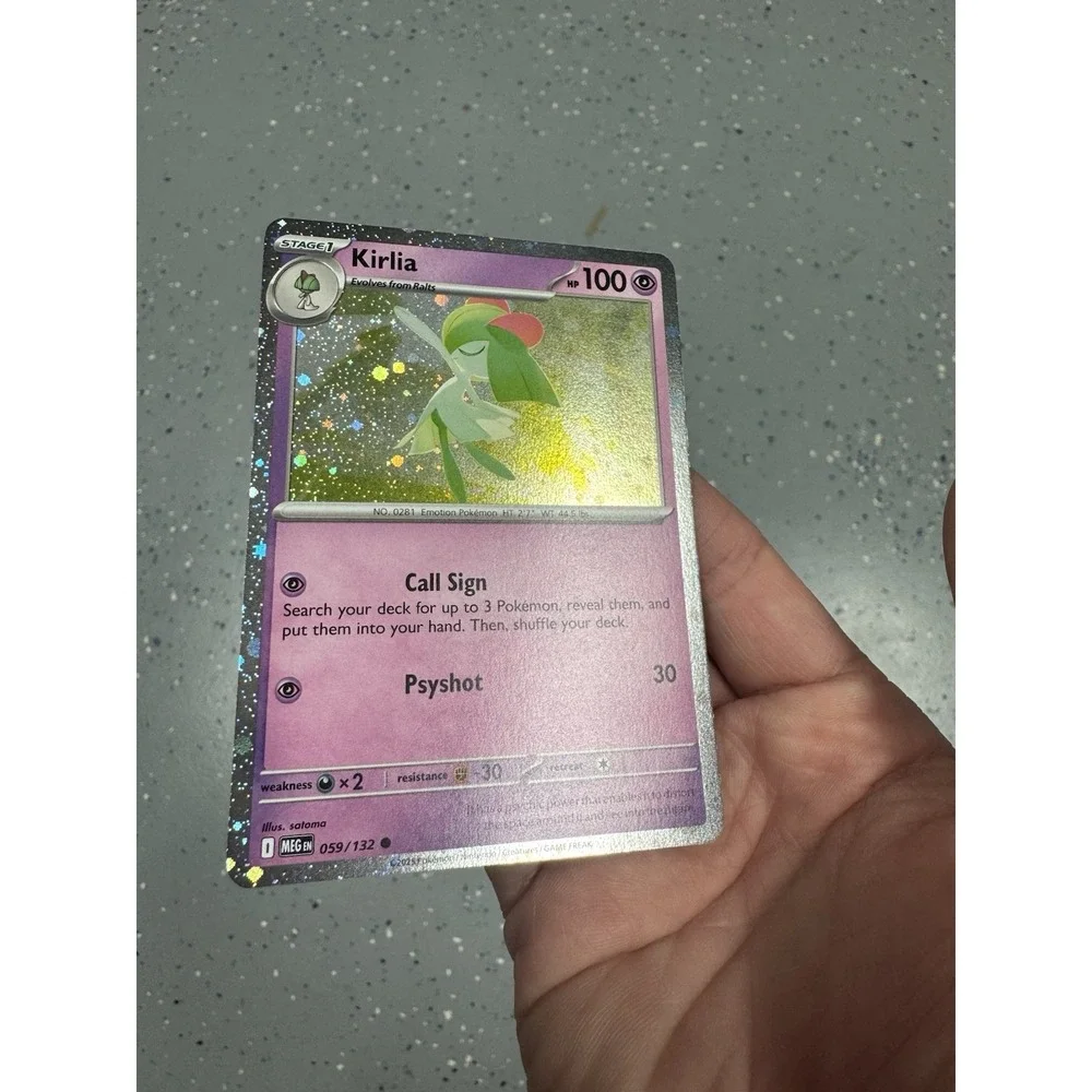 Kirlia (Cosmos Holo) FART SWIRL 🌀059/132 Pokemon Cards Near Mint