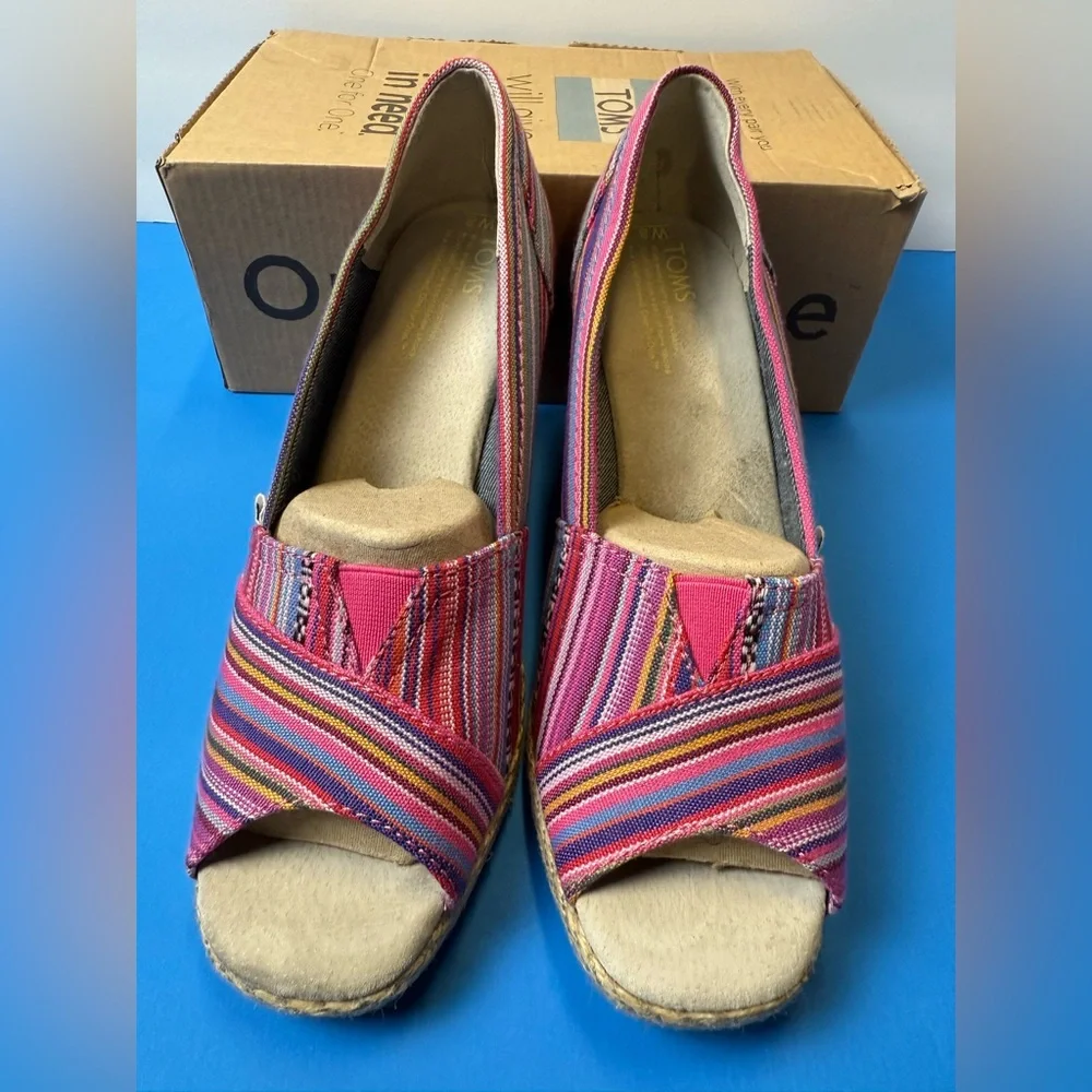 Toms‎ Multicolor Striped Espadrilles