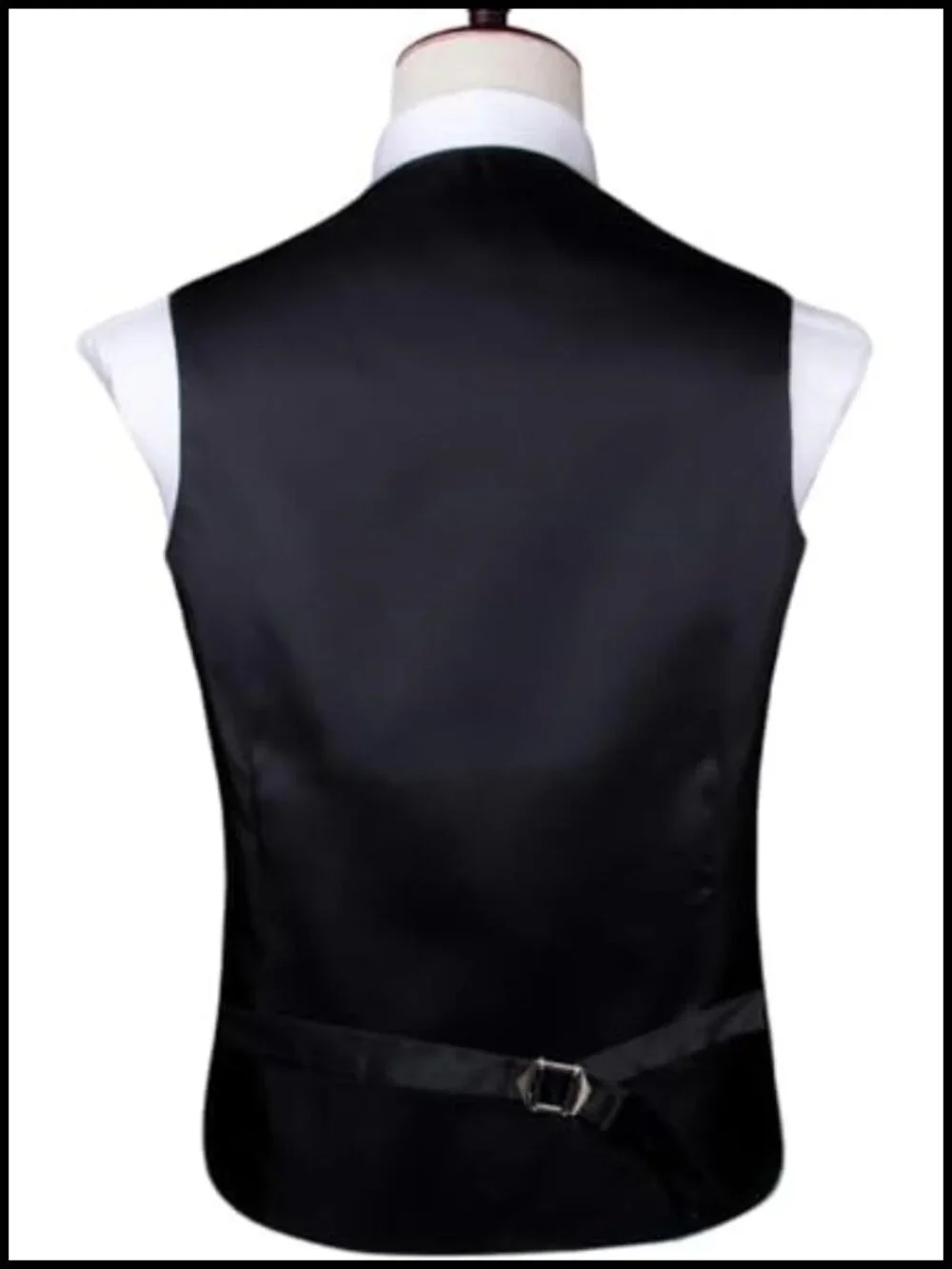 Men's Double Breasted Suit Vest 6 Piece Set with Tie Cufflinks Lapel Pin