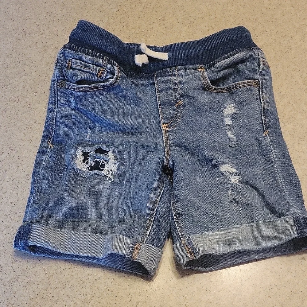 Old Navy Distressed Blue Denim Shorts Size 4T