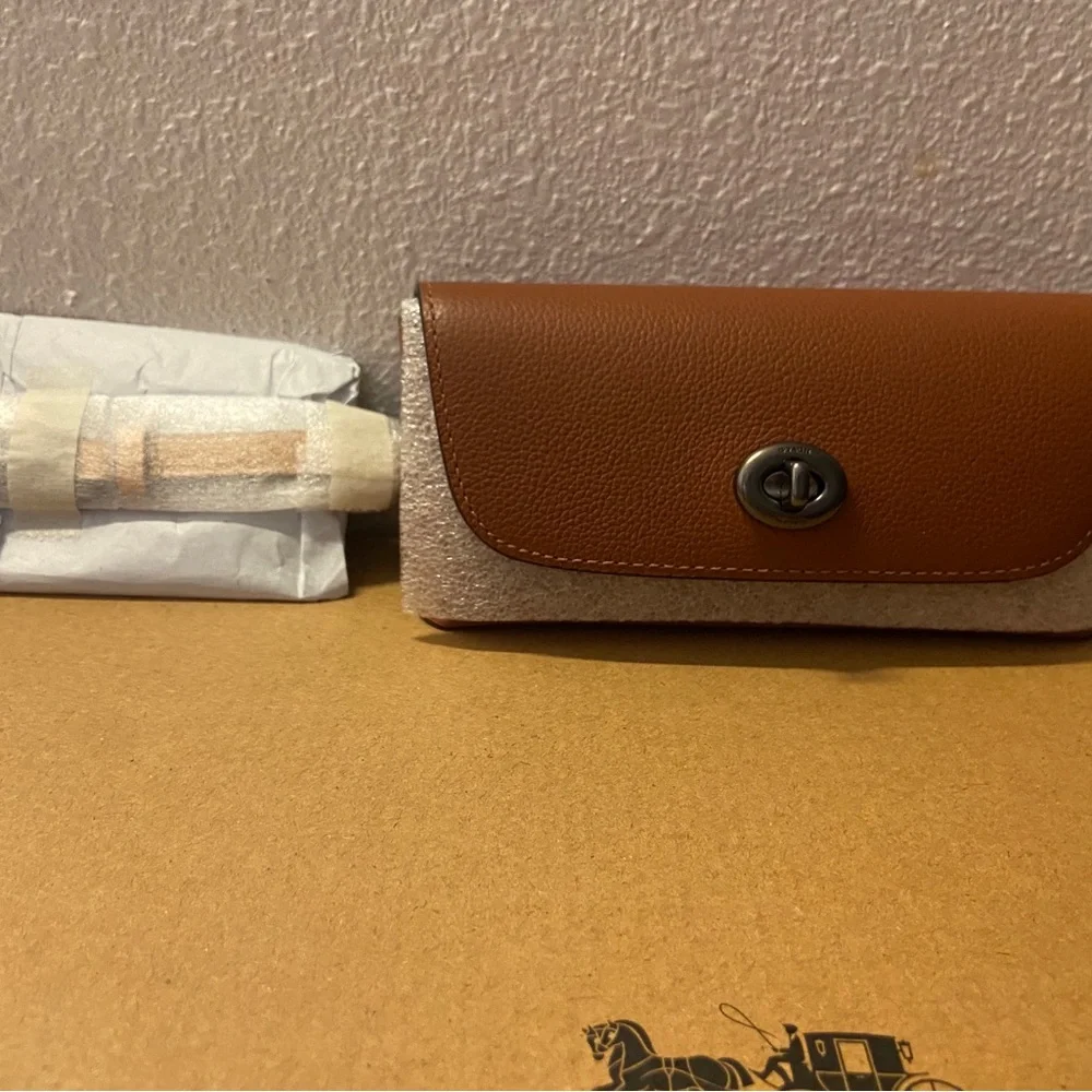 Coach strap leather turn